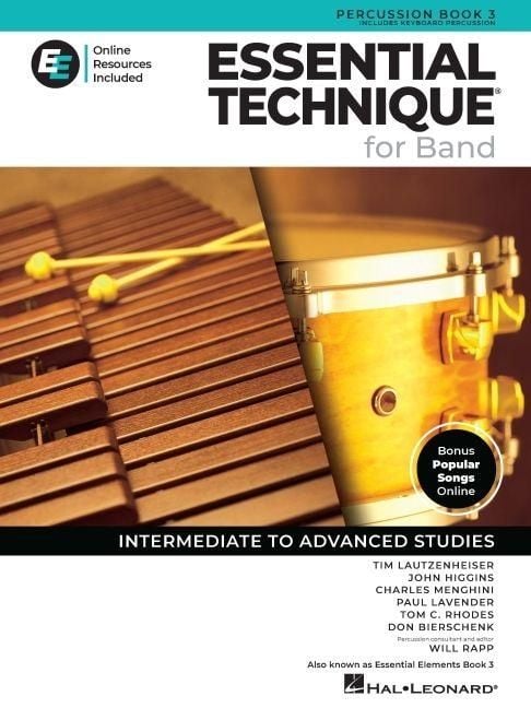 Produktbild: Essential Elements for Band - Percussion Book 3 with Eei Online Resources Percussion Method Songbook and Sheet Music for School Band Students and Teachers Intermediate to Advanced Studies