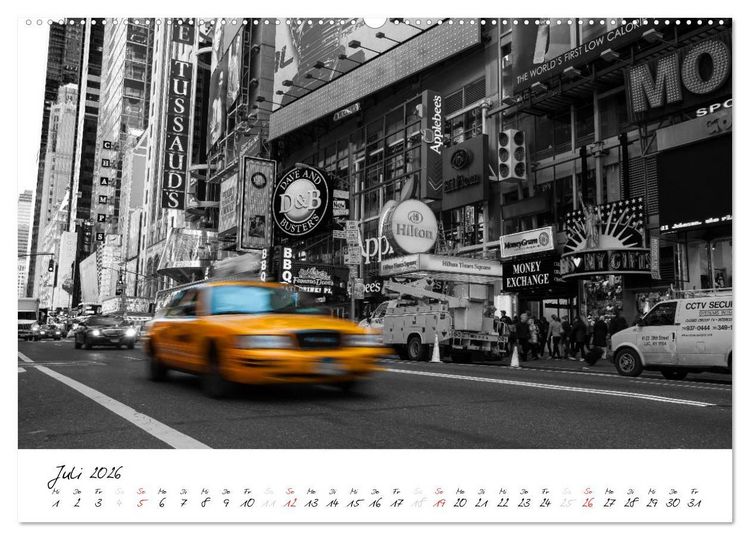 Produktbild: New York &ndash; The Big Apple (hochwertiger Premium Wandkalender 2026 DIN A2 quer), Kunstdruck in Hochglanz