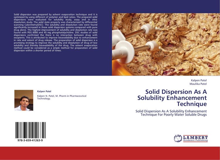 Produktbild: Solid Dispersion As A Solubility Enhancement Technique