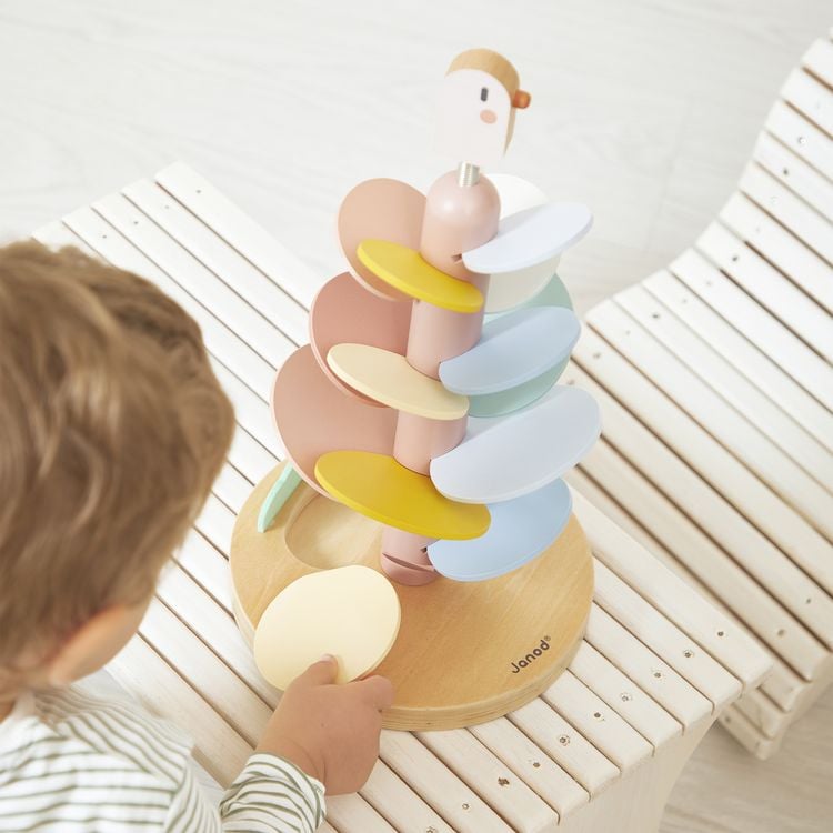 Produktbild: Holz-Klangbaum mit Kugelbahn &ndash; Musikalisches Spielzeug ab 3 Jahren
