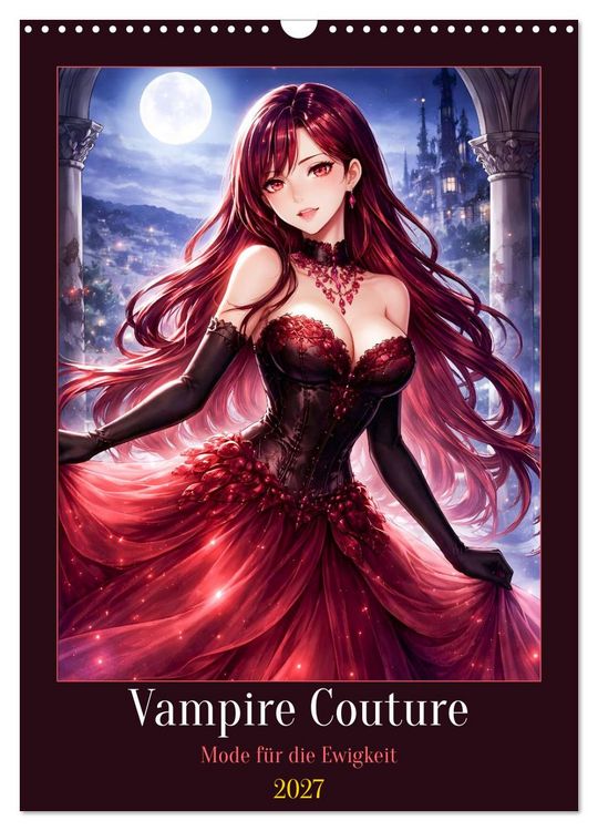 Produktbild: Vampire Couture (Wandkalender 2027 DIN A3 hoch), CALVENDO Monatskalender