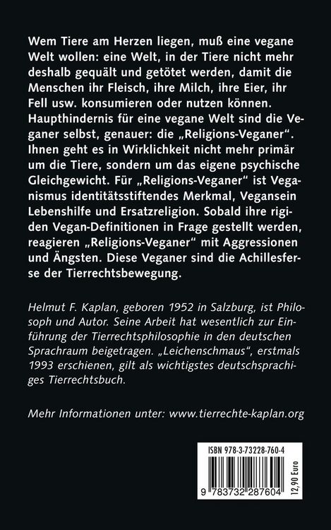 Vegan soll keine Religion sein
