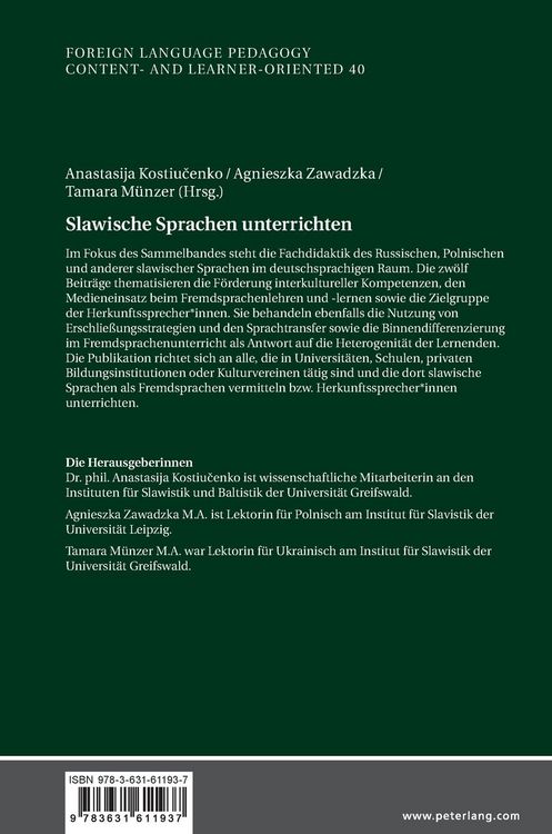 Produktbild: Slawische Sprachen unterrichten