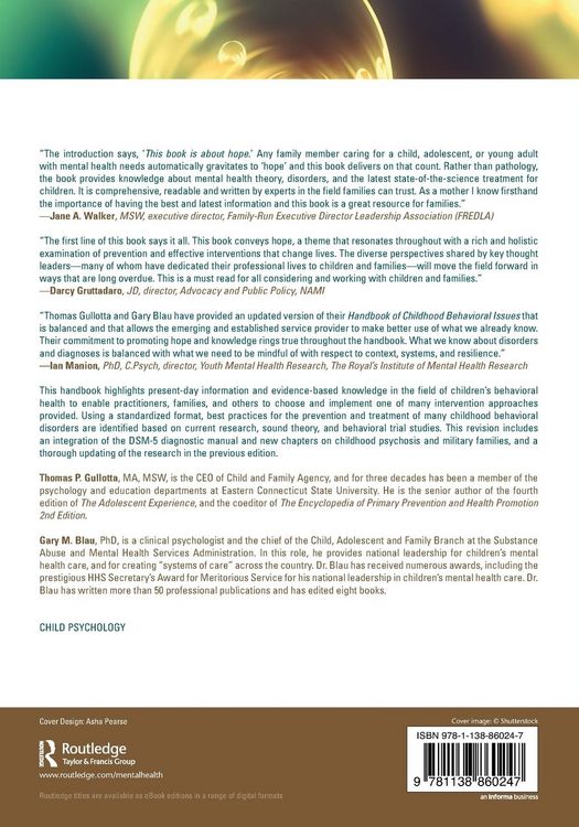 Produktbild: Handbook of Childhood Behavioral Issues