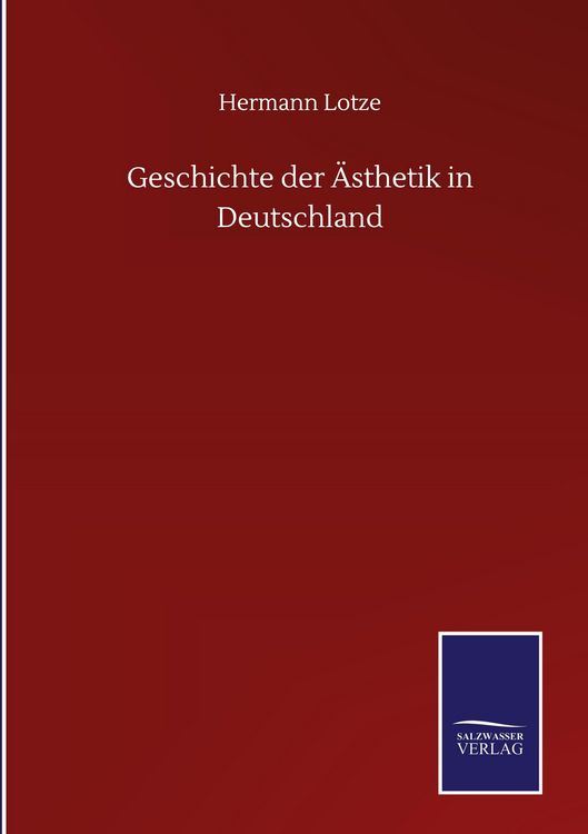 Produktbild: Geschichte der &Auml;sthetik in Deutschland