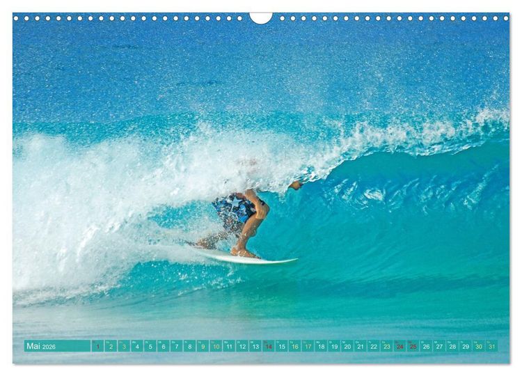Produktbild: Surfen: Die perfekte Welle finden - Edition Funsport (Wandkalender 2026 DIN A3 quer), CALVENDO Monatskalender
