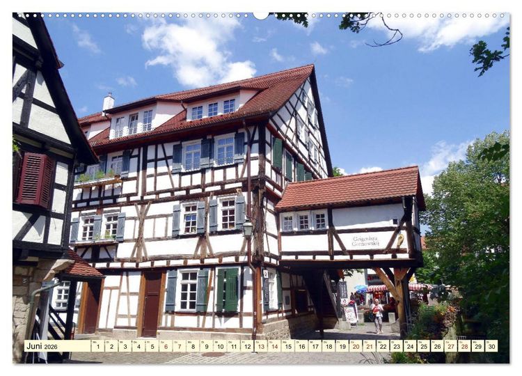 Produktbild: Unterwegs in T&uuml;bingen (hochwertiger Premium Wandkalender 2026 DIN A2 quer), Kunstdruck in Hochglanz