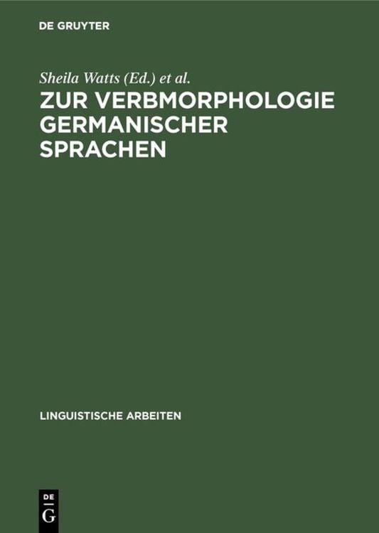 Produktbild: Zur Verbmorphologie germanischer Sprachen