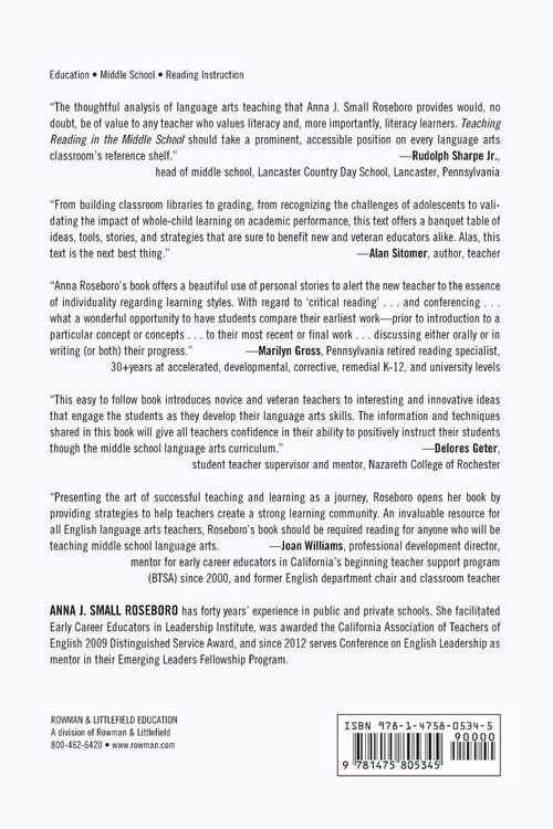Produktbild: Teaching Reading in the Middle School