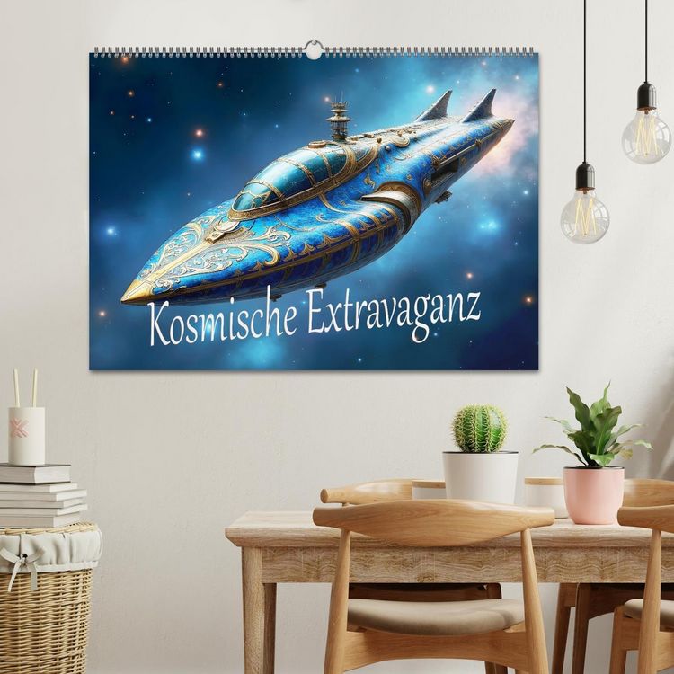 Produktbild: Kosmische Extravaganz (Wandkalender 2026 DIN A2 quer), CALVENDO Monatskalender