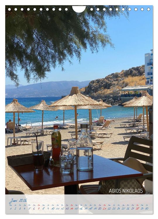Produktbild: KRETA SONNENINSEL DER G&Ouml;TTER (Wandkalender 2026 DIN A4 hoch), CALVENDO Monatskalender