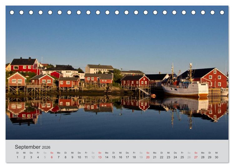 Produktbild: Norwegen - Land der Fjorde (Tischkalender 2026 DIN A5 quer), CALVENDO Monatskalender