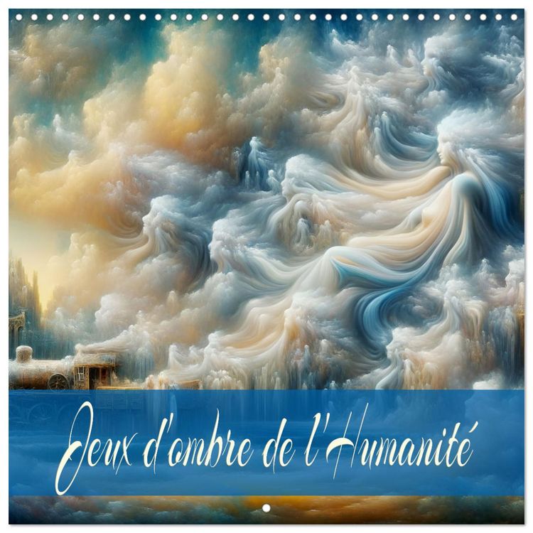 Produktbild: Jeux d'ombre de l'Humanit&eacute; (Calendrier mural carr&eacute; 2026 30x30 cm) Calendrier double avec une page pour vos prises de notes