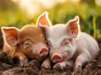 Produktbild: CALVENDO Puzzle Schweine | 2000 Teile Lege-Gr&ouml;&szlig;e 90x67cm Foto-Puzzle f&uuml;r gl&uuml;ckliche Stunden