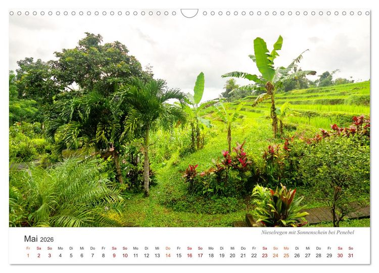 Produktbild: Impressionen einer Reise durch Bali (Wandkalender 2026 DIN A3 quer), CALVENDO Monatskalender