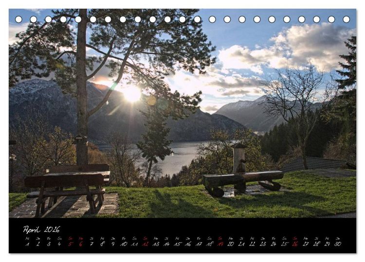 Produktbild: Attersee im Salzkammergut 2026 (Tischkalender 2026 DIN A5 quer), CALVENDO Monatskalender