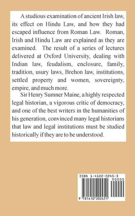 Produktbild: Lectures on the Early History of Institutions