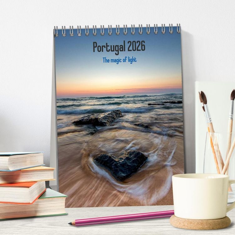 Produktbild: Portugal - Die Magie des Lichts (Tischkalender 2026 DIN A5 hoch), CALVENDO Monatskalender
