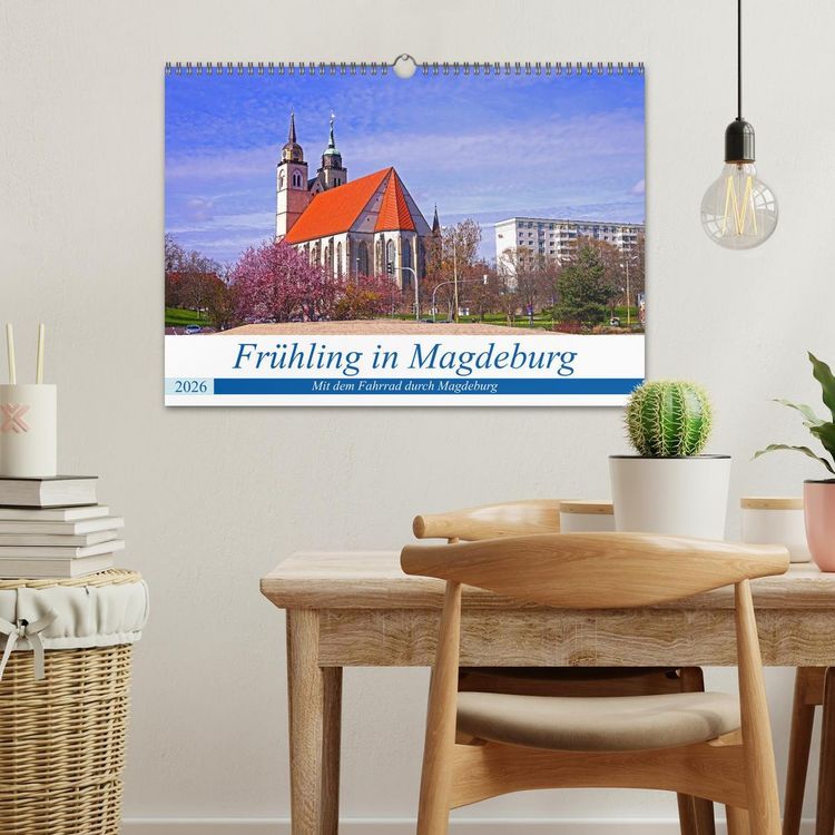 Produktbild: Fr&uuml;hling in Magdeburg (Wandkalender 2026 DIN A3 quer), CALVENDO Monatskalender