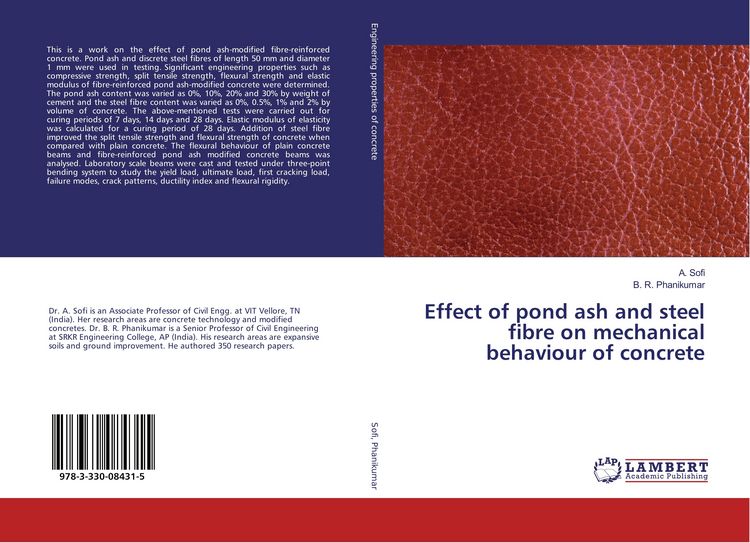 Produktbild: Effect of pond ash and steel fibre on mechanical behaviour of concrete