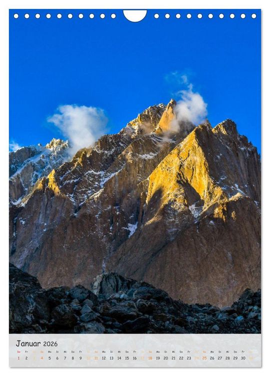 Produktbild: Bergriesen des Karakorum (Wandkalender 2026 DIN A4 hoch), CALVENDO Monatskalender
