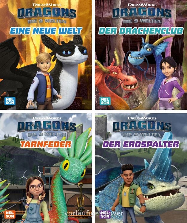 Produktbild: Nelson Mini-Bücher: 4er Dragons: Die neun Welten 1-4
