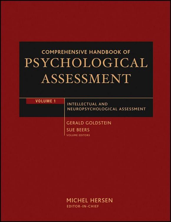 Produktbild: Comprehensive Handbook of Psychological Assessment, Volume 1