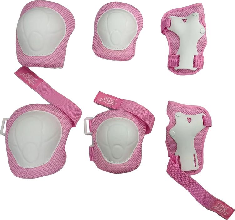Produktbild: New Sports Sch&uuml;tzer-Set pink, Gr&ouml;&szlig;e XS bis 25 kg