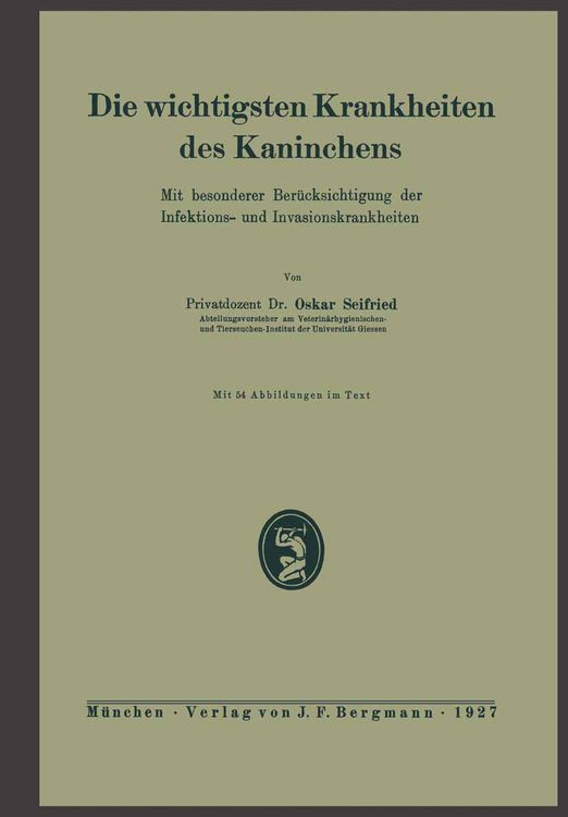 Produktbild: Die wichtigsten Krankheiten des Kaninchens