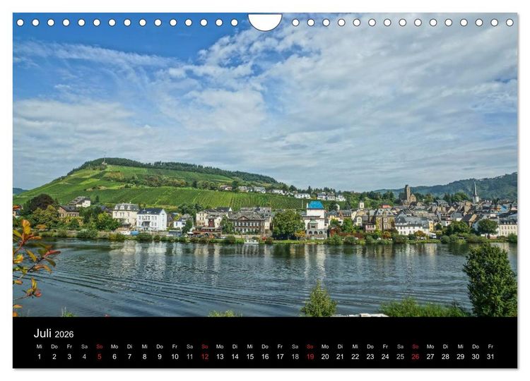 Produktbild: Sch&ouml;ne Mosel (Wandkalender 2026 DIN A4 quer), CALVENDO Monatskalender