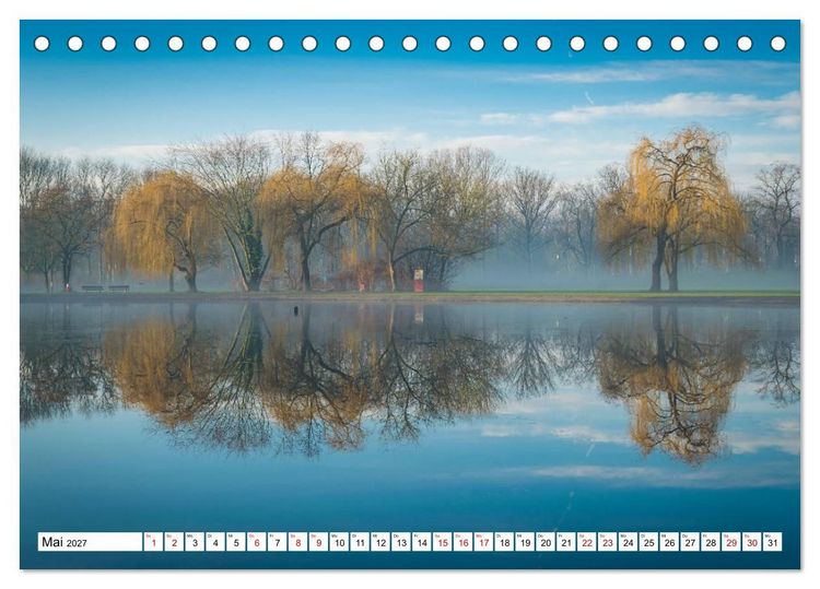 Produktbild: Halle-Saale - Meine Stadt im Spiegel (Tischkalender 2027 DIN A5 quer), CALVENDO Monatskalender