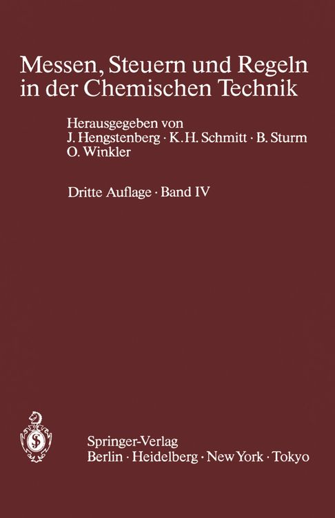 Produktbild: Messen, Steuern und Regeln in der Chemischen Technik