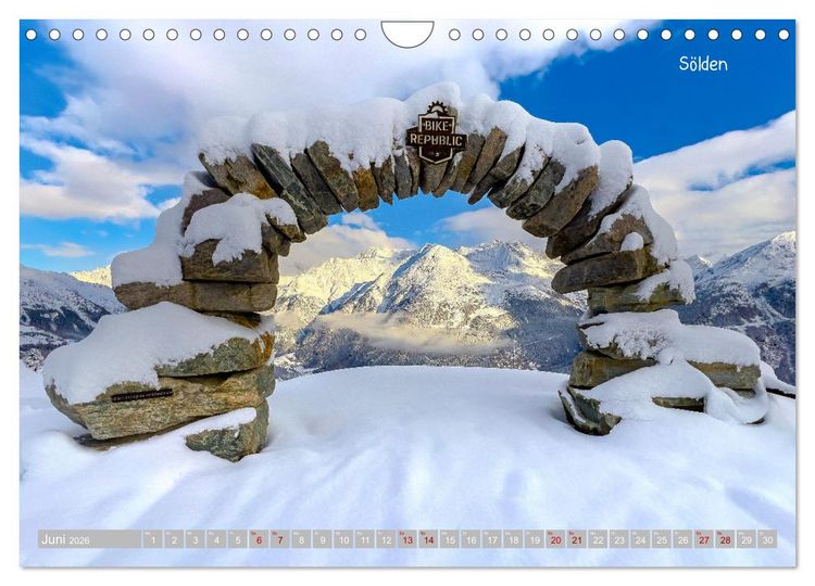 Produktbild: Winterdreams - Lech, Leutasch, Gurgl, Ischgl, S&ouml;lden (Wandkalender 2026 DIN A4 quer), CALVENDO Monatskalender
