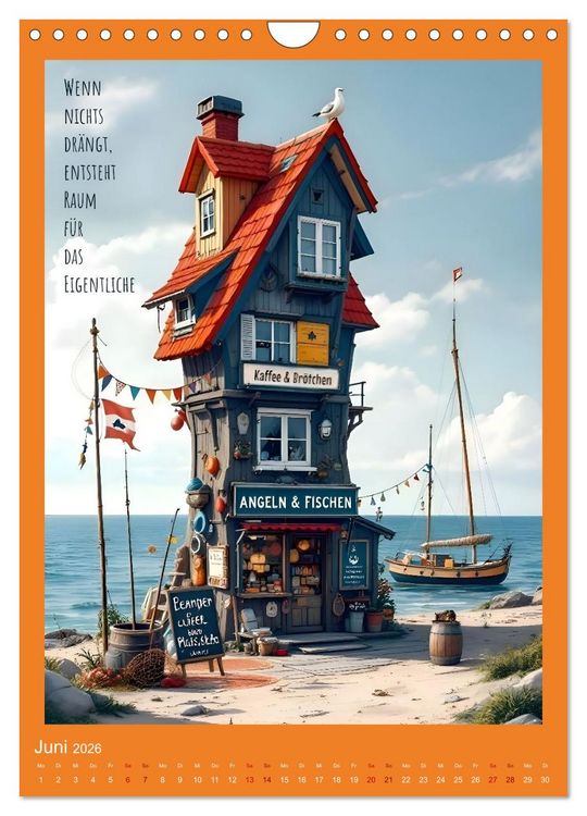 Produktbild: Hausgeflippt (Wandkalender 2026 DIN A4 hoch), CALVENDO Monatskalender