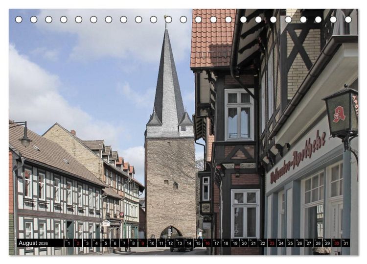 Produktbild: Wernigerode - Fachwerkstadt am Harz (Tischkalender 2026 DIN A5 quer), CALVENDO Monatskalender