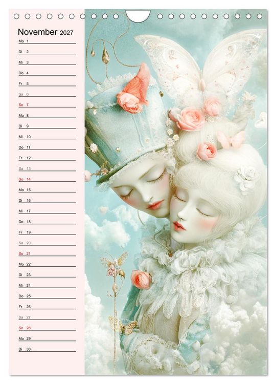 Produktbild: Tarot Wunderwelten. Surrealistische und magische Tarot-Kunst (Wandkalender 2027 DIN A4 hoch), CALVENDO Monatskalender