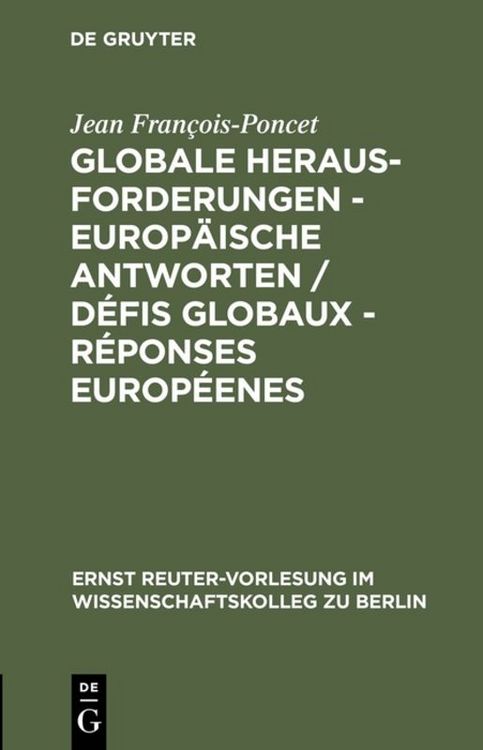 Produktbild: Globale Herausforderungen - Europ&auml;ische Antworten / D&eacute;fis globaux - R&eacute;ponses europ&eacute;enes