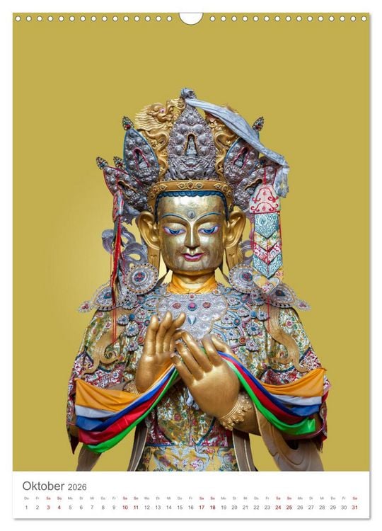 Produktbild: Buddha tr&auml;gt Gold (Wandkalender 2026 DIN A3 hoch), CALVENDO Monatskalender