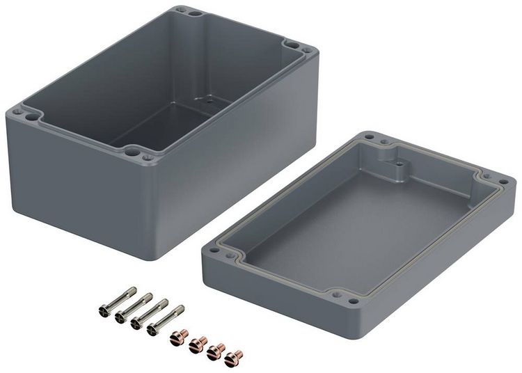 Produktbild: Bopla EUROMAS A 118 01118000 Industrie-Geh&auml;use 160 x 100 x 81 Aluminium Silber-Grau (RAL 7001) 1 St.