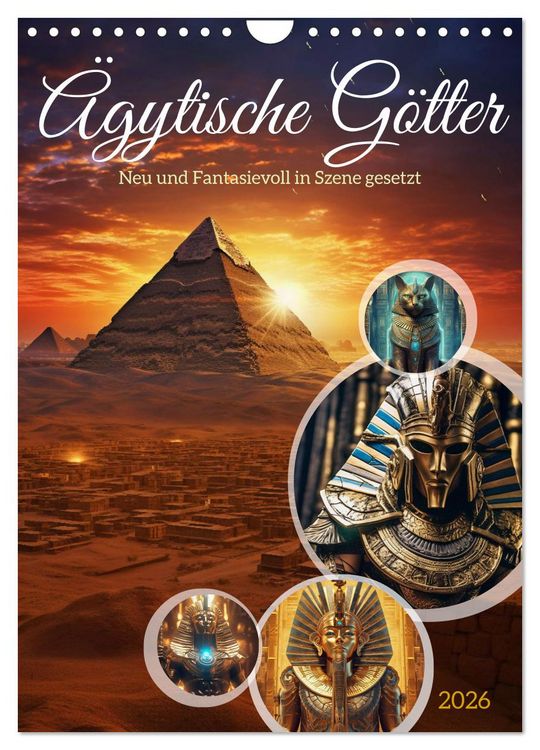 Produktbild: &Auml;gytische G&ouml;tter (Wandkalender 2026 DIN A4 hoch), CALVENDO Monatskalender