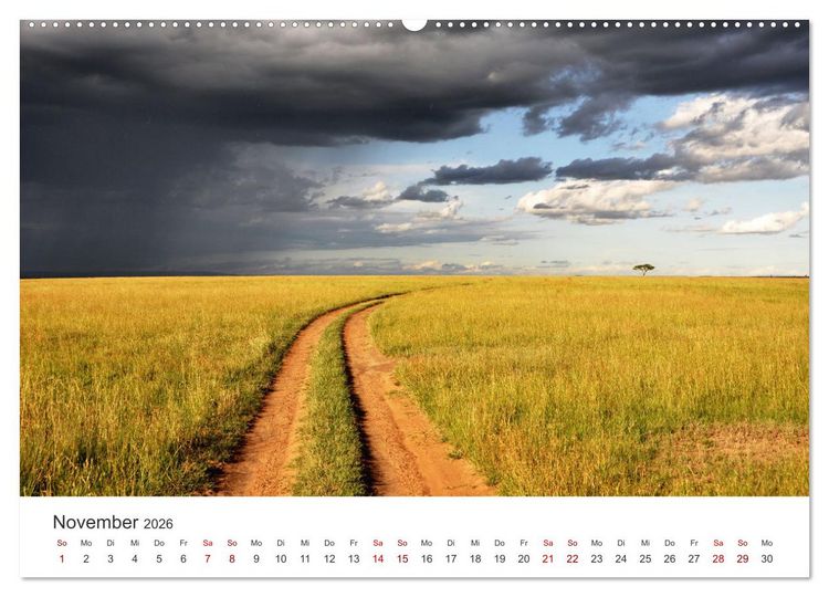 Produktbild: Kenia - Eine Safari durch unber&uuml;hrte Natur. (hochwertiger Premium Wandkalender 2026 DIN A2 quer), Kunstdruck in Hochglanz