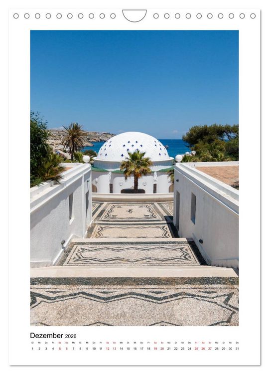 Produktbild: Rhodos, die Sonneninsel (Wandkalender 2026 DIN A4 hoch), CALVENDO Monatskalender