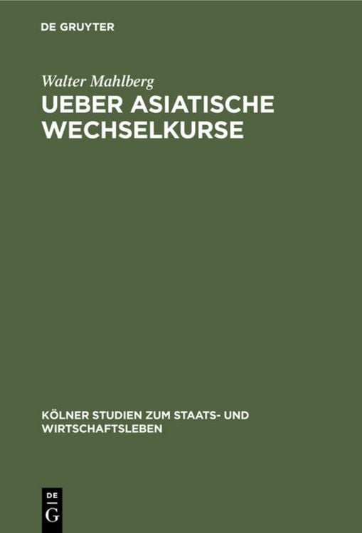 Produktbild: Ueber asiatische Wechselkurse