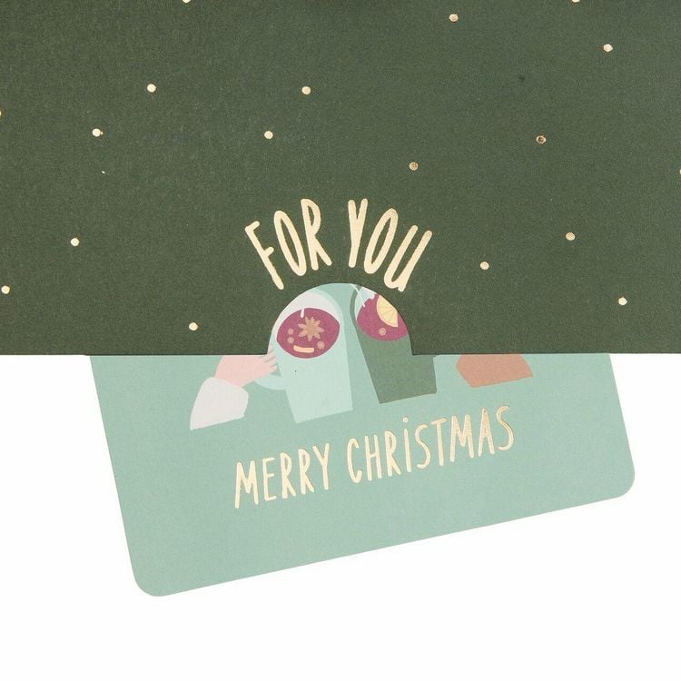 Produktbild: Pop Up Karte f&uuml;r Geldgeschenke, Weihnachtsmarkt, A5/C5 M