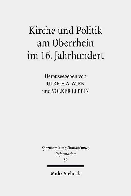 Produktbild: Kirche und Politik am Oberrhein im 16. Jahrhundert