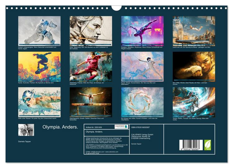 Produktbild: Olympia. Anders. (Wandkalender 2026 DIN A3 quer), CALVENDO Monatskalender