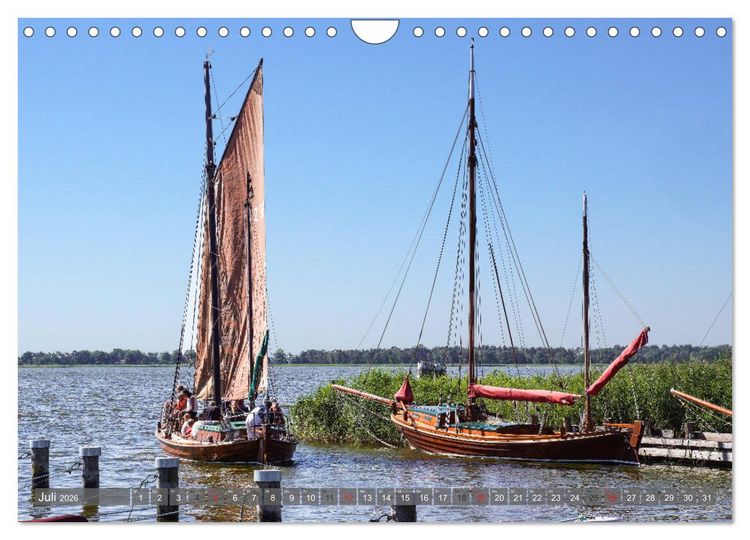 Produktbild: Fischland Dar&szlig; Zingst - wie gemalt (Wandkalender 2026 DIN A4 quer), CALVENDO Monatskalender