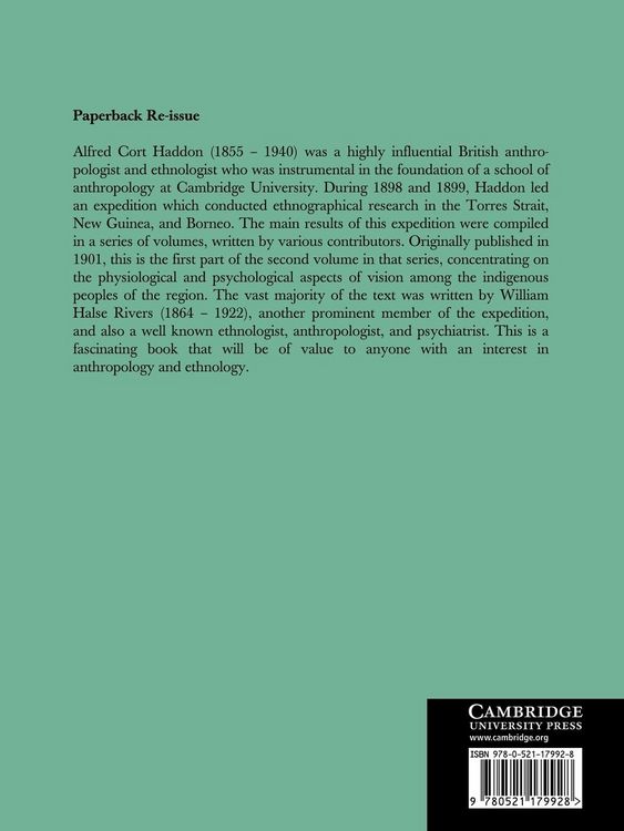 Produktbild: Reports of the Cambridge Anthropological Expedition to Torres Straits, Volume 2, Part 1