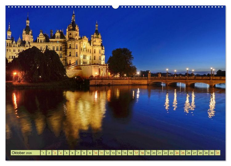 Produktbild: Schwerin - Welterbe (Wandkalender 2026 DIN A2 quer), CALVENDO Monatskalender