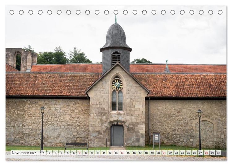Produktbild: Klosterwelten - Zisterzienser im Harz (Tischkalender 2027 DIN A5 quer), CALVENDO Monatskalender